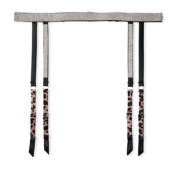 NWT Victoria’s Secret bling cheetah print garter belt - Picture 1 of 2